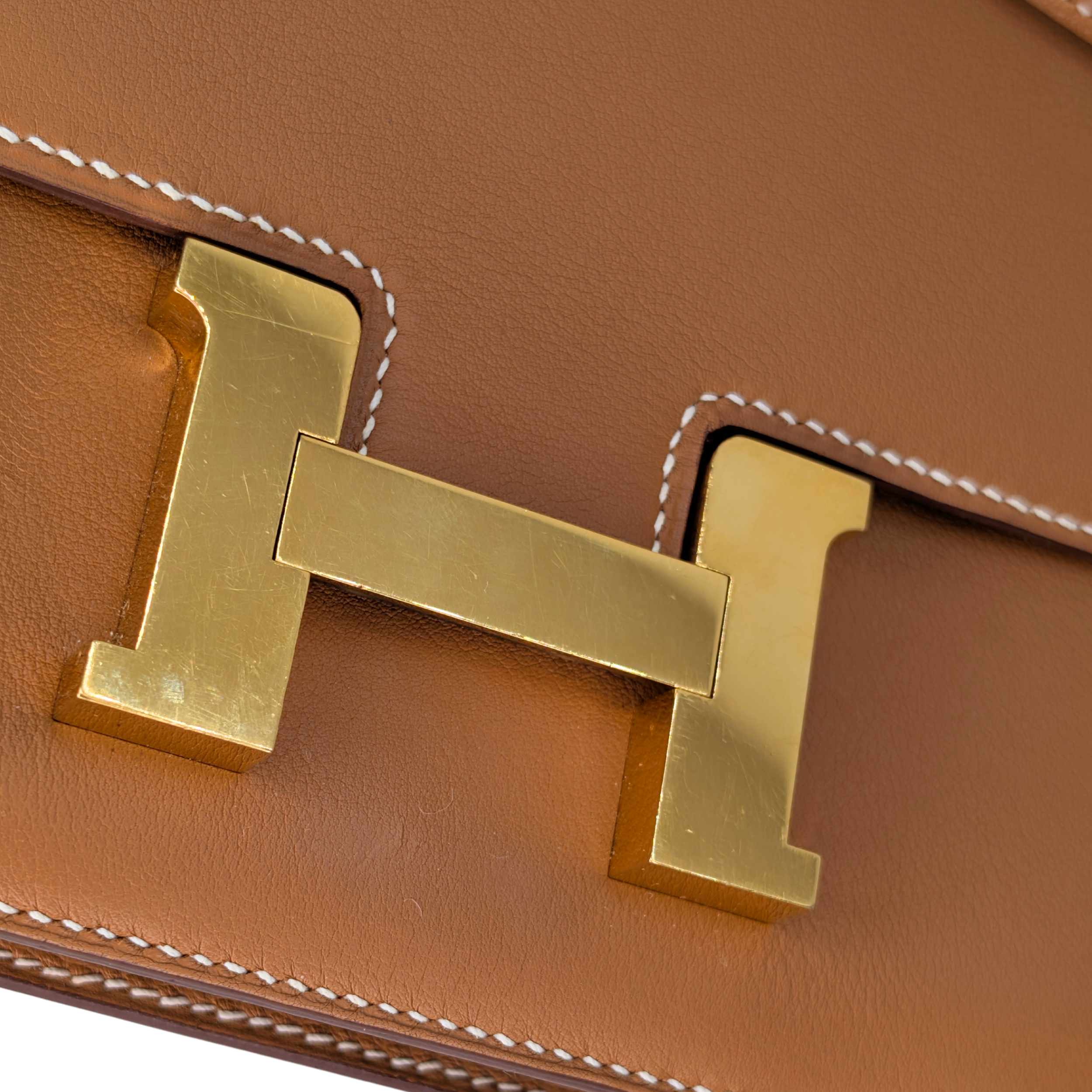 Hermes Mini Constance Swift Gold GHW Stamp C