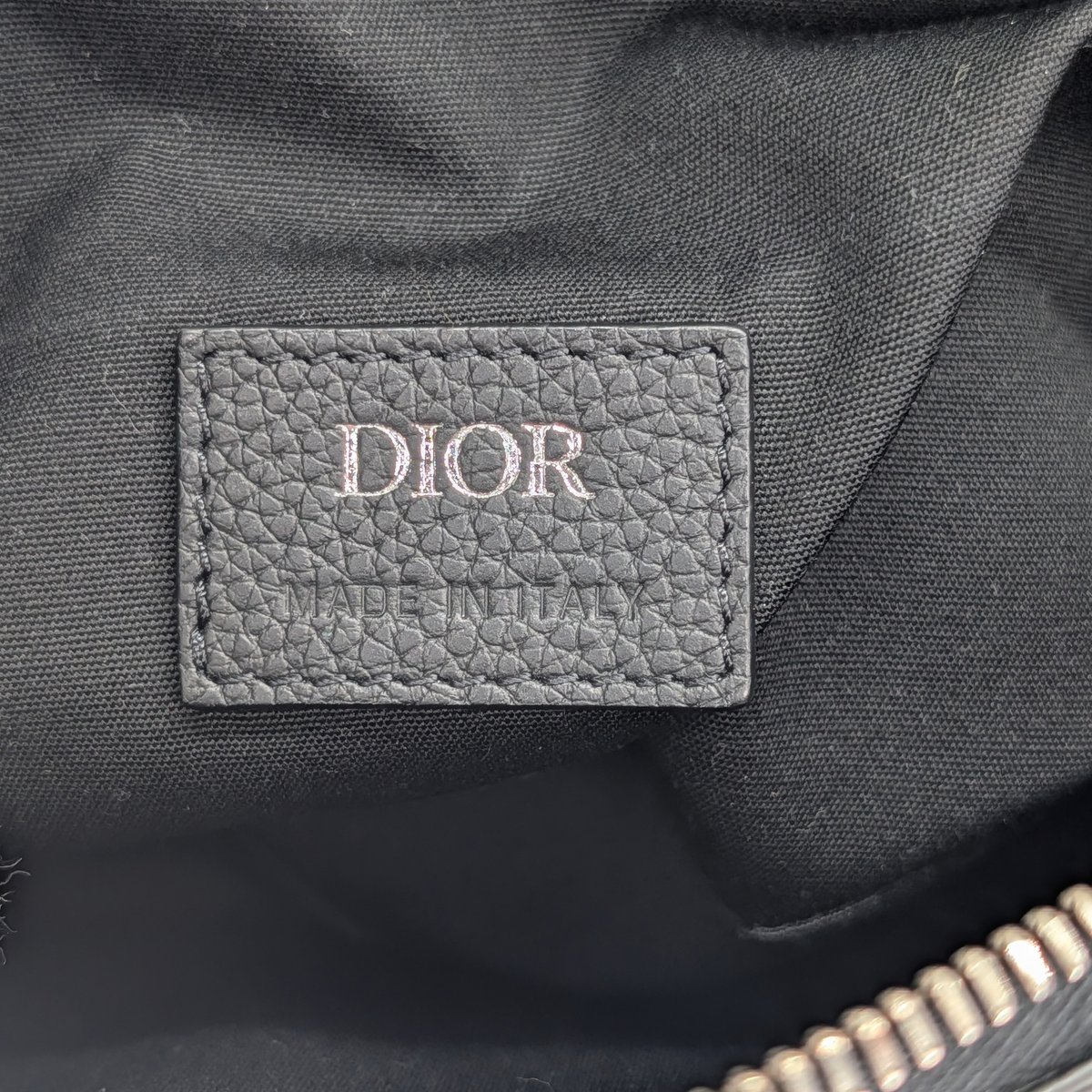 Dior Men's Saddle Bag Calfskin Black