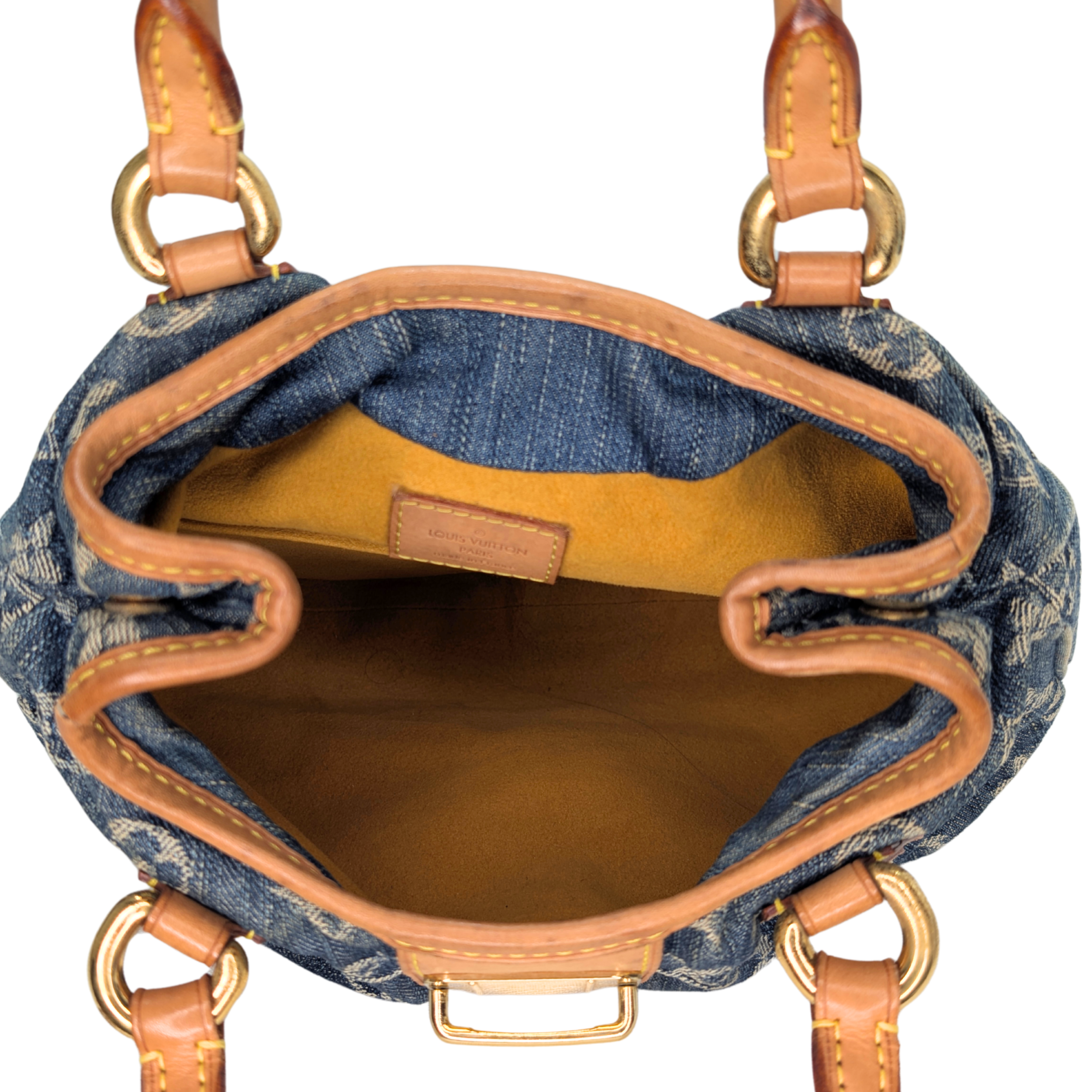 Louis Vuitton Pleaty Monogram Denim Handbag