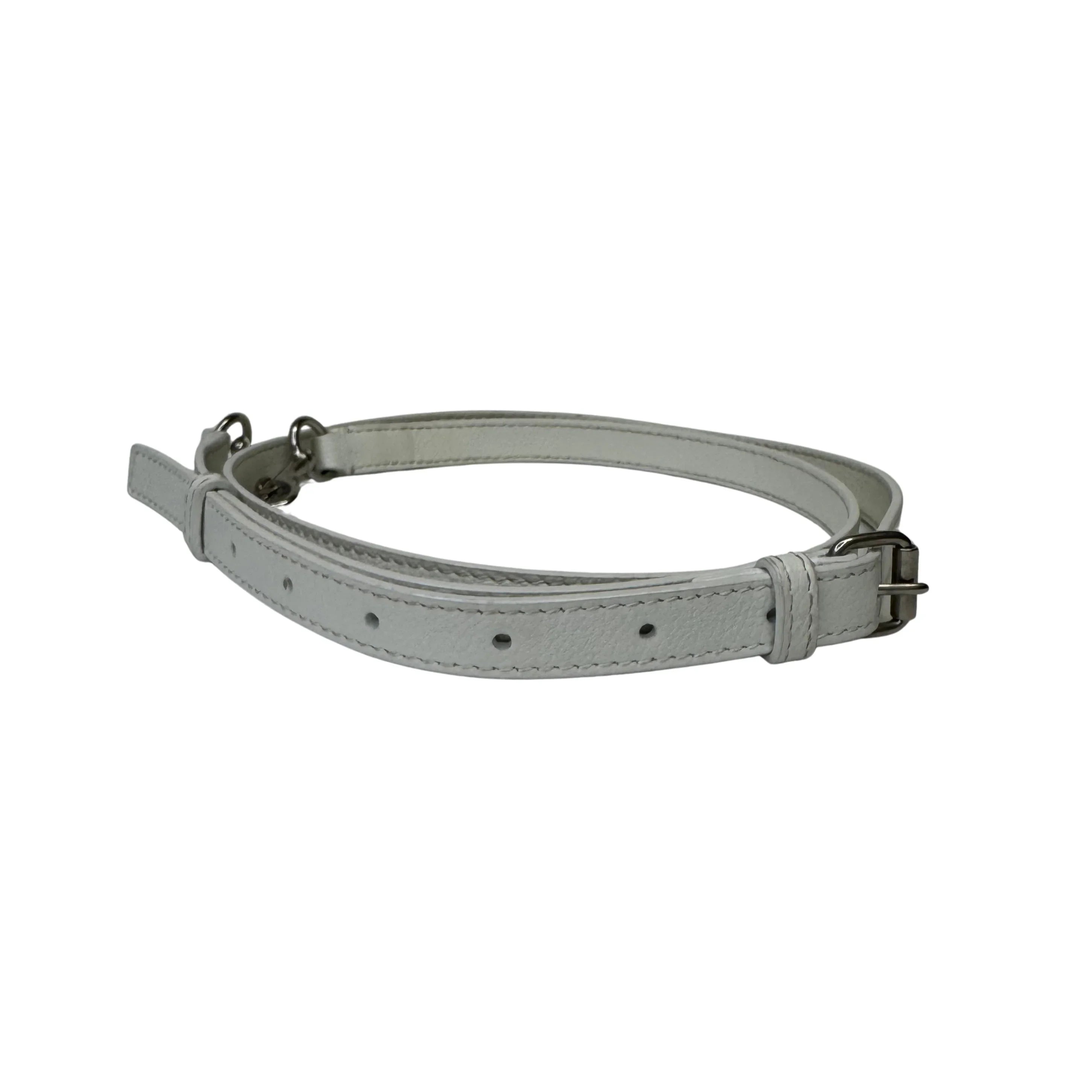 Balenciaga Ville XXS Shoulder Leather Bag w Strap White - Lost Designer