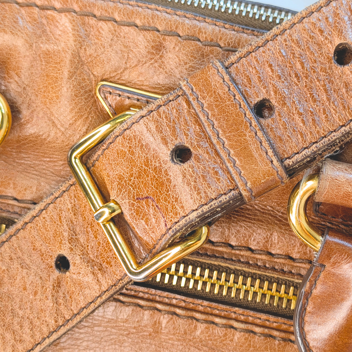 Prada Vitello Leather Crossbody Bag