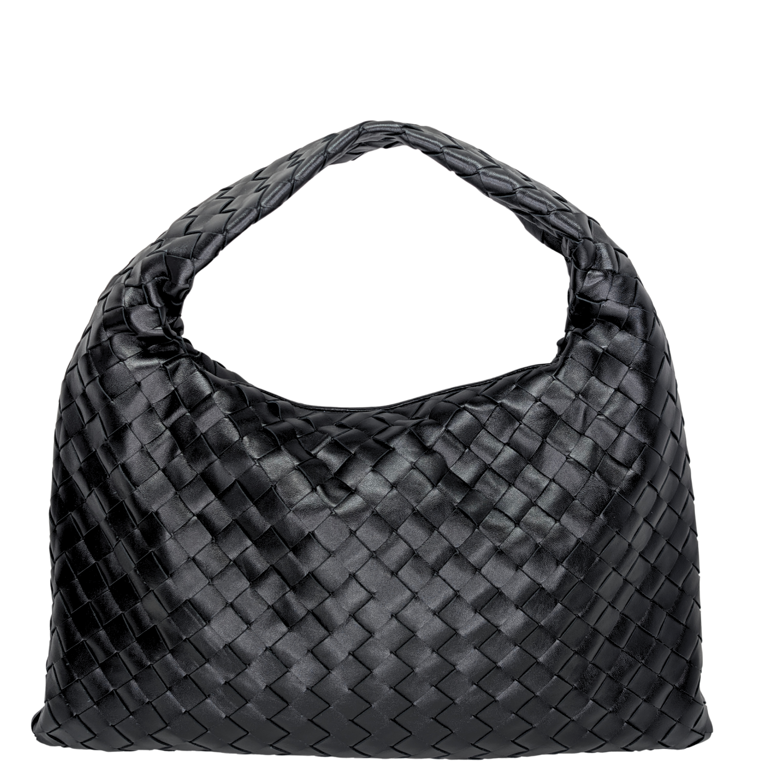 Bottega Veneta Small Hop 黑色編織手袋