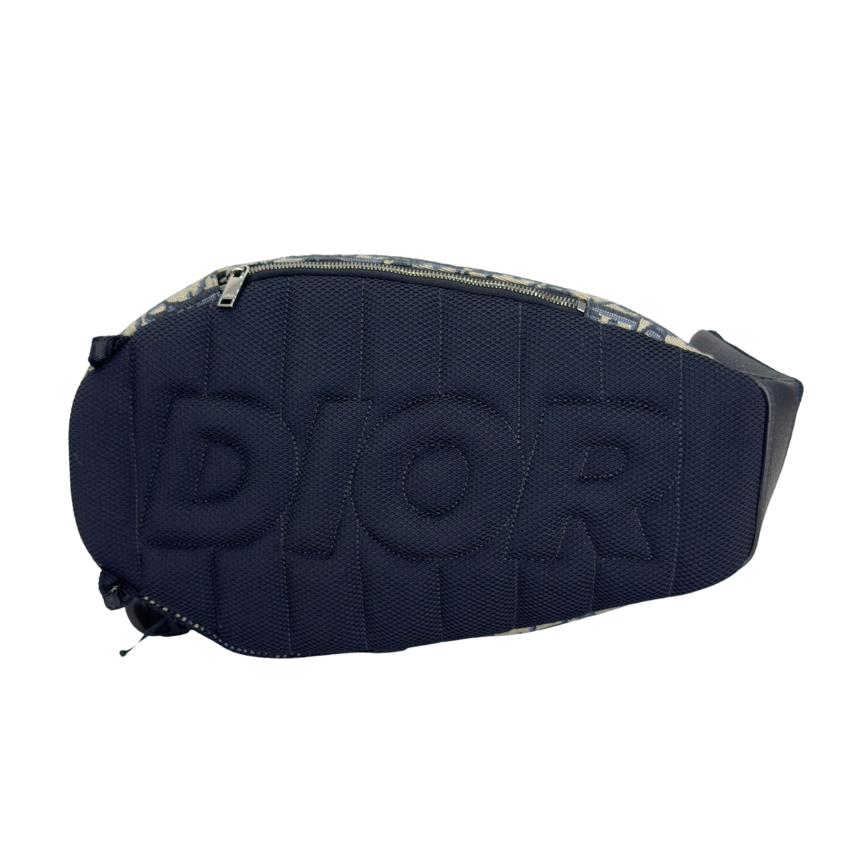 Dior Oblique Scarab 帆布皮革斜挎背包 海軍藍