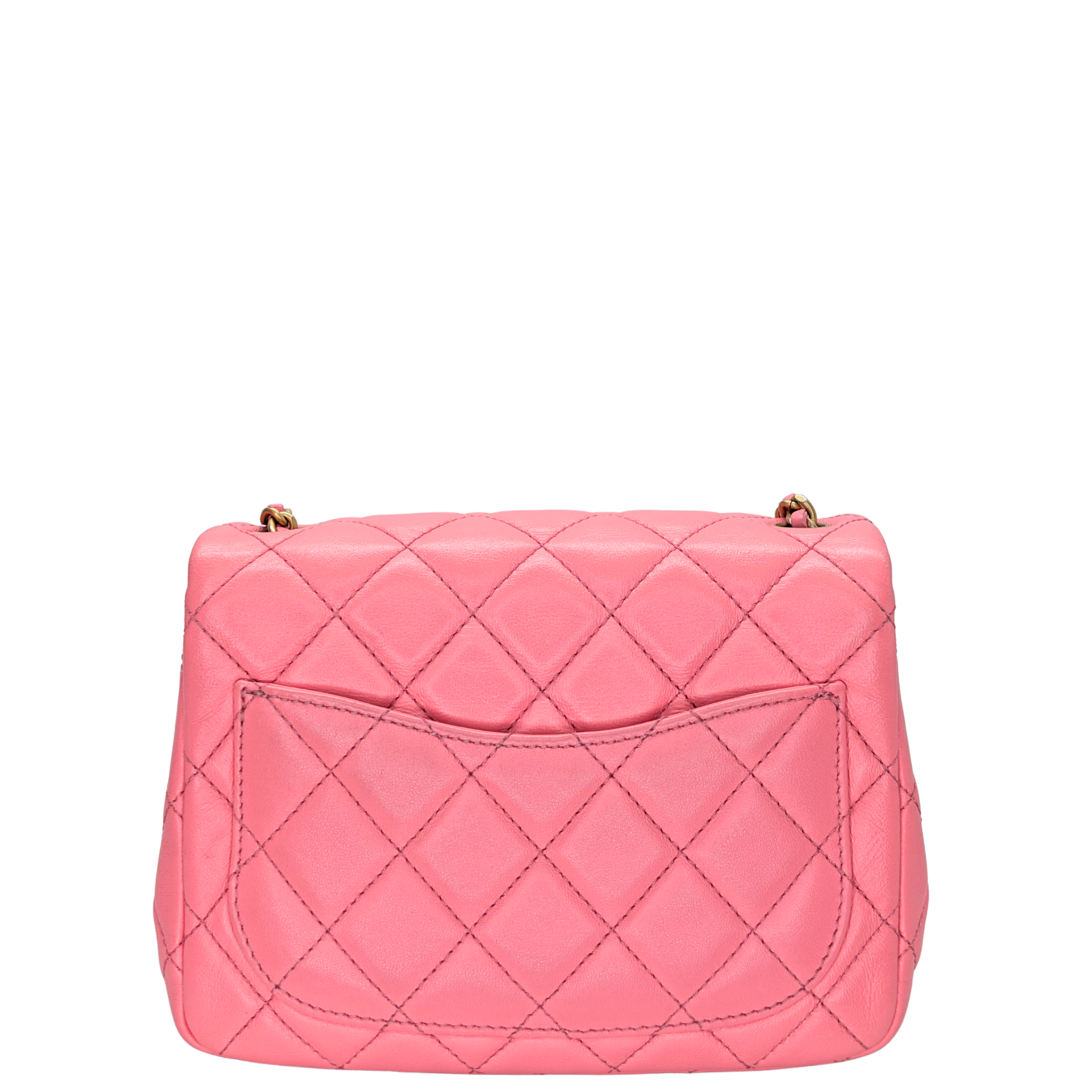 Chanel Pearl Crush Mini Rectangular Lambskin Pink