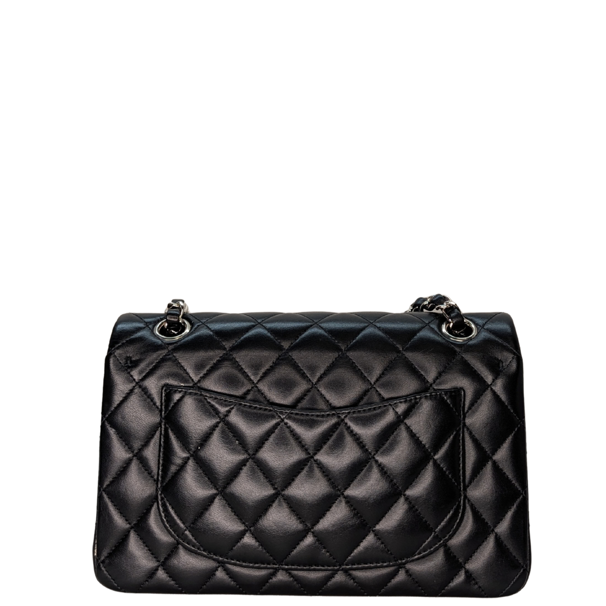 Chanel Small Classic Double Flap Lambskin Black SHW