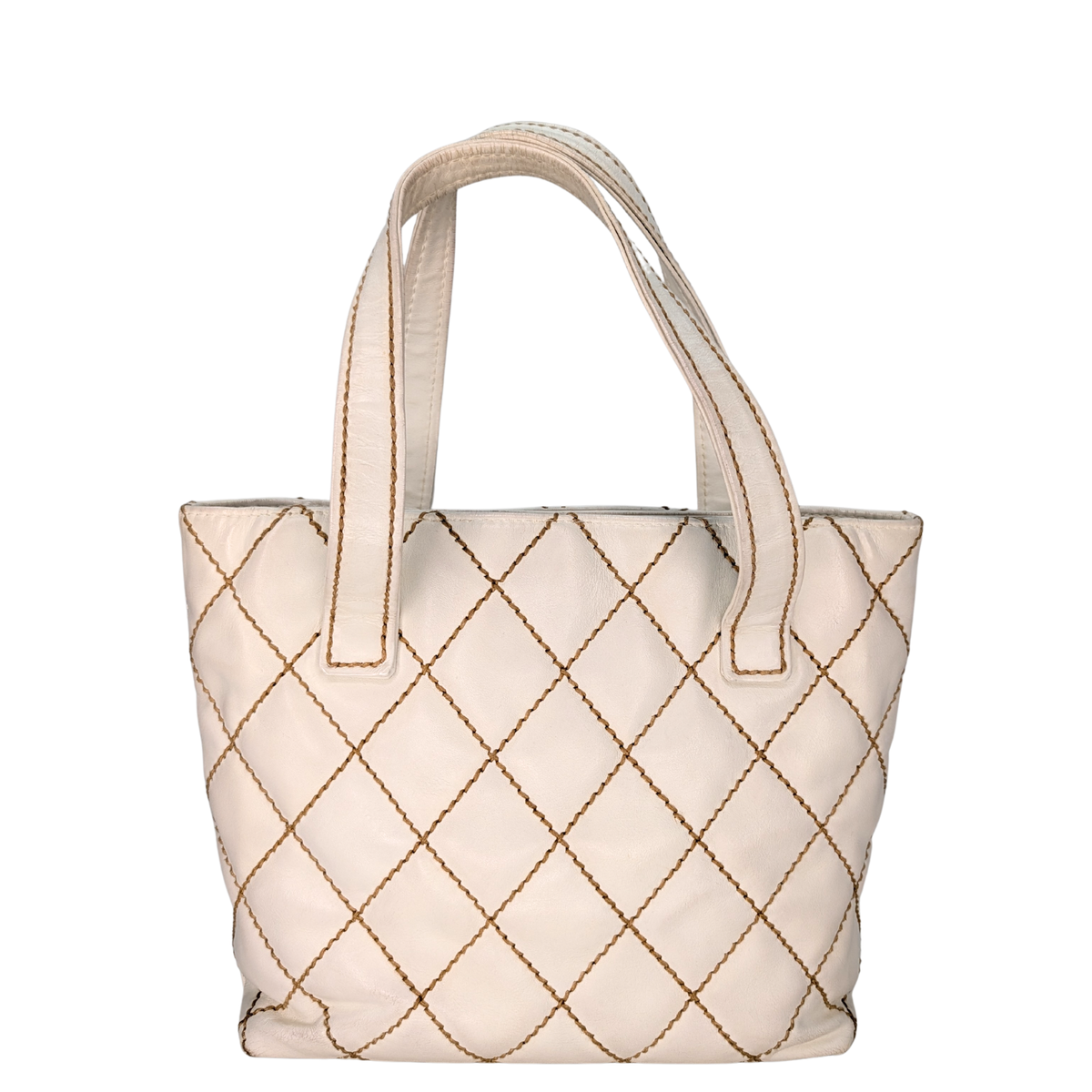 Chanel Wild Stitch Tote Bag White