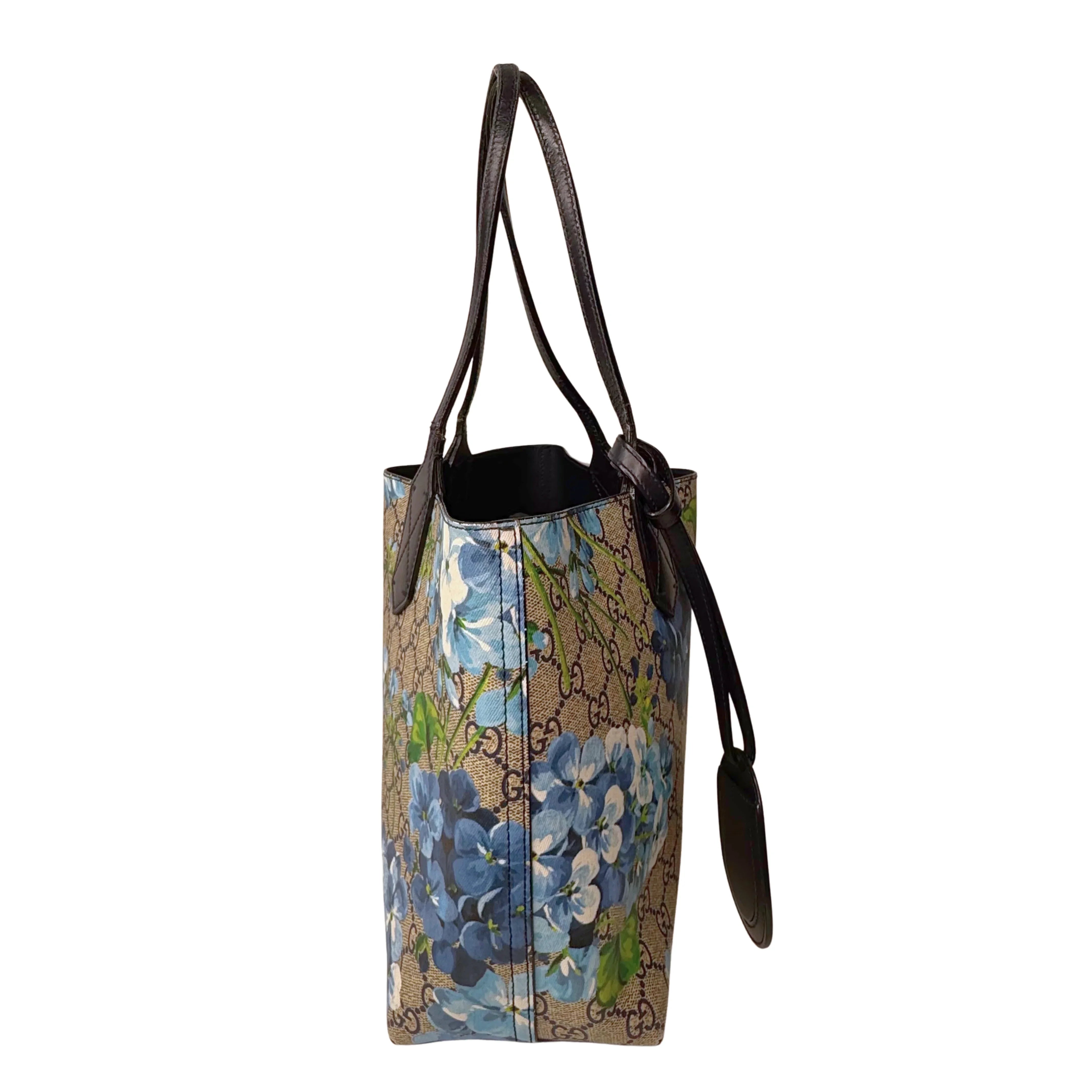 GG Supreme Monogram Blooms Small Tote Beige - Lost Designer