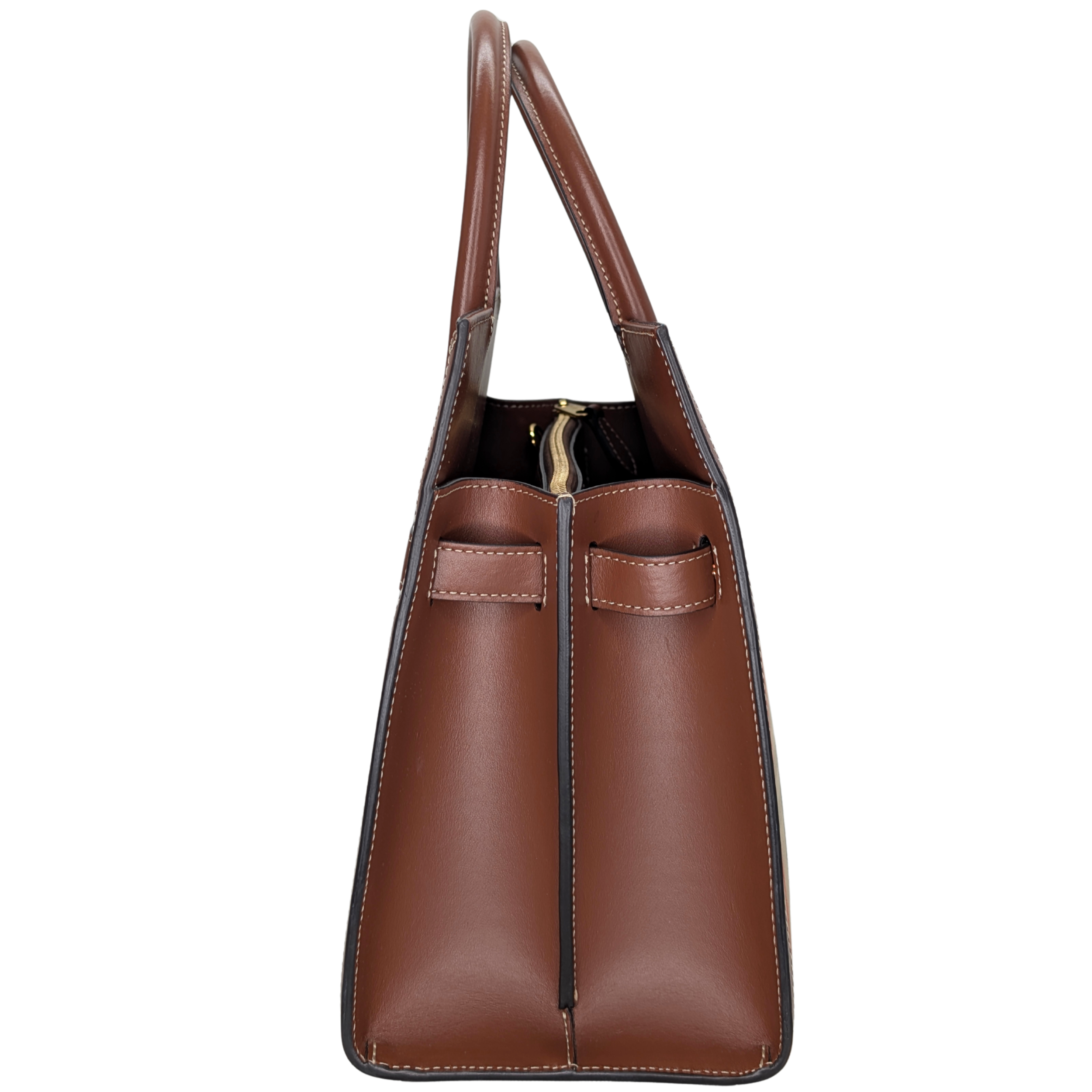 Burberry Check Title 2Way Tote Crossbody Bag