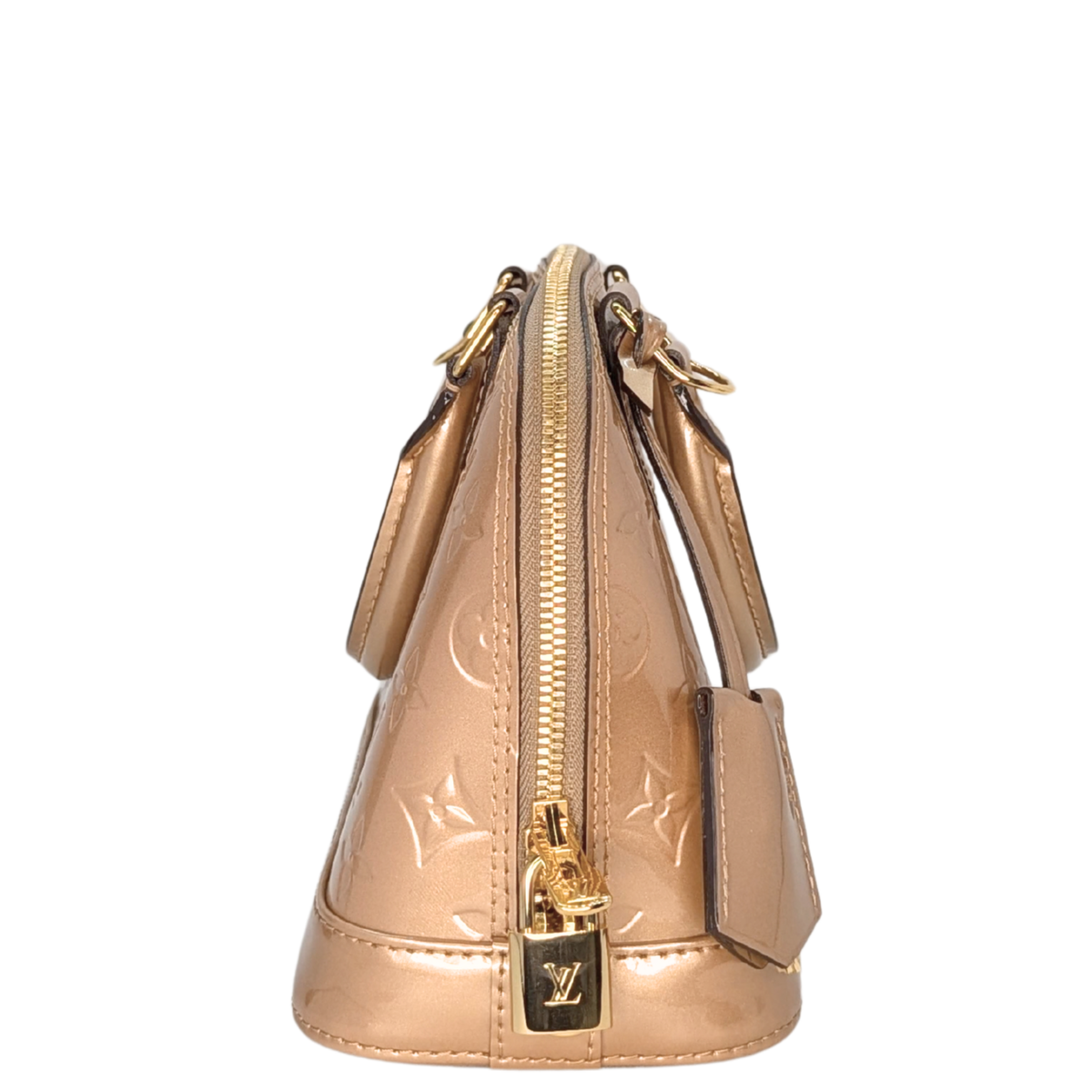 Louis Vuitton Alma BB Monogram Vernis Mordore Metallic Gold