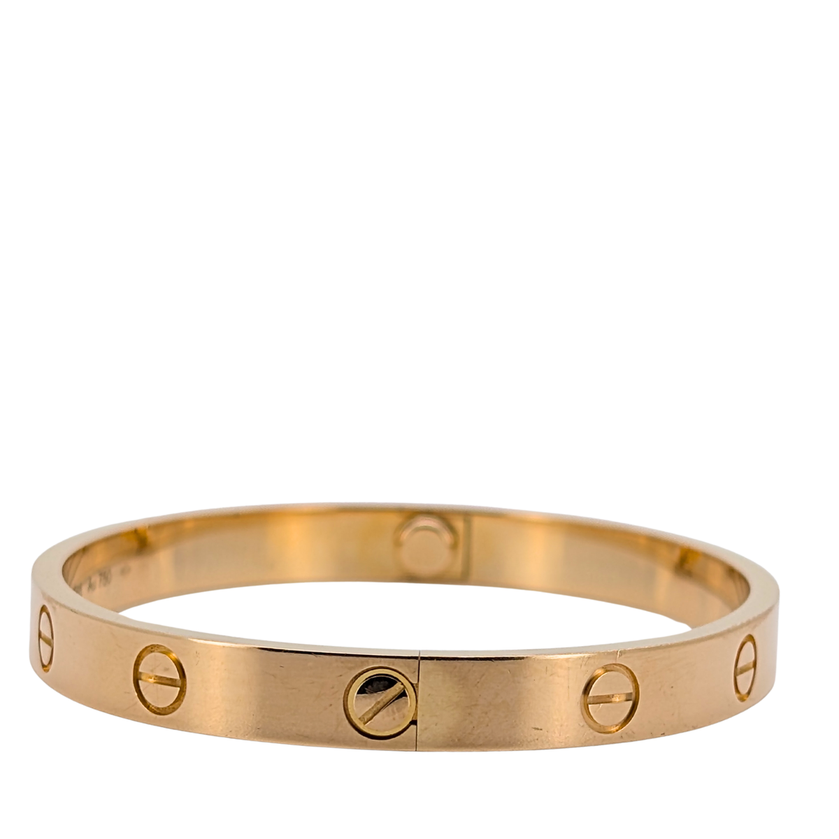 Cartier Love Bracelet Classic Model 18k Yellow Gold Size 17