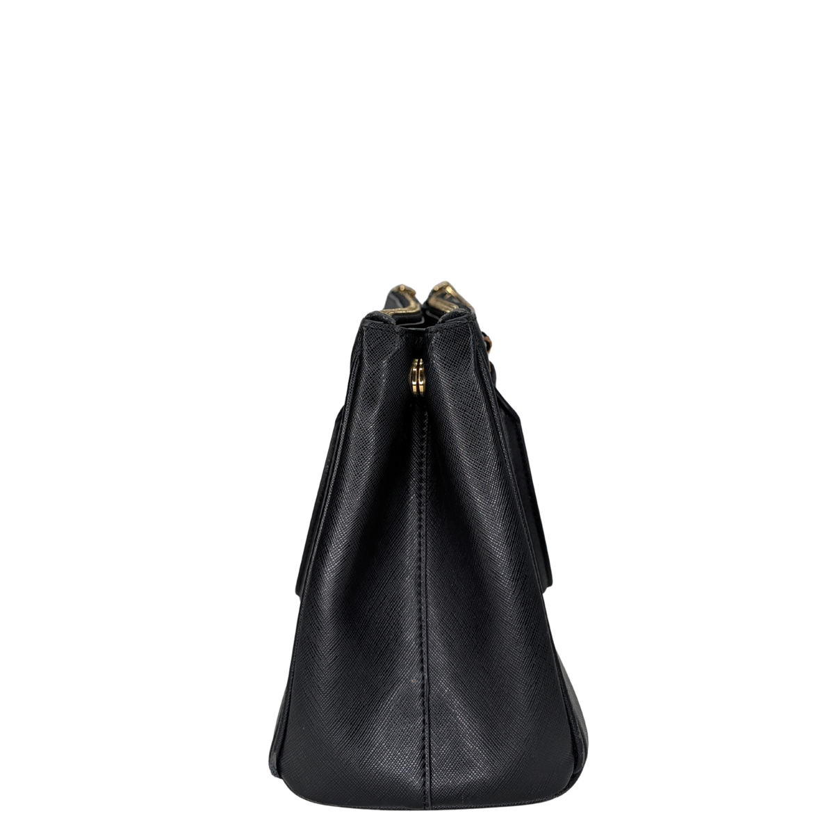 Prada Saffiano Galleria 黑色雙拉鏈手袋