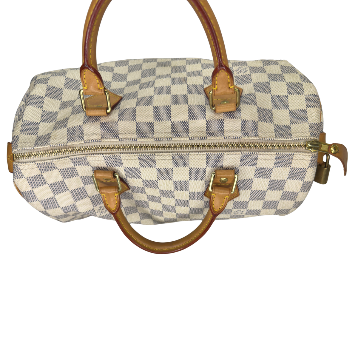 Louis Vuitton Speedy 30 Damier Azur 手袋