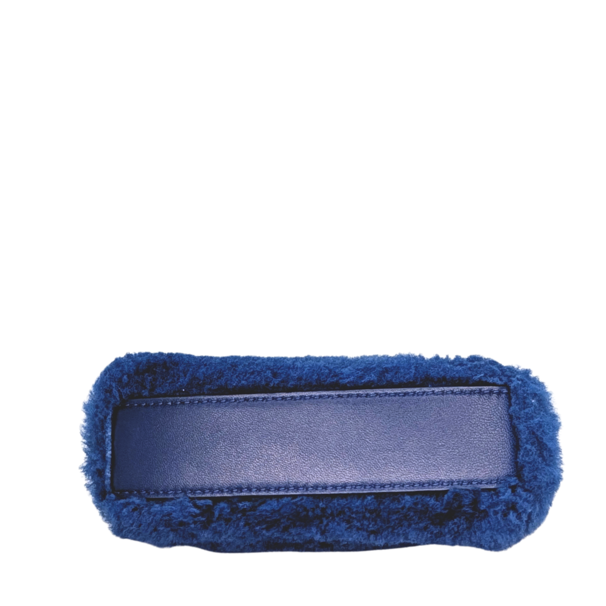 Fendi Peekaboo Micro Shearling Bag Blue