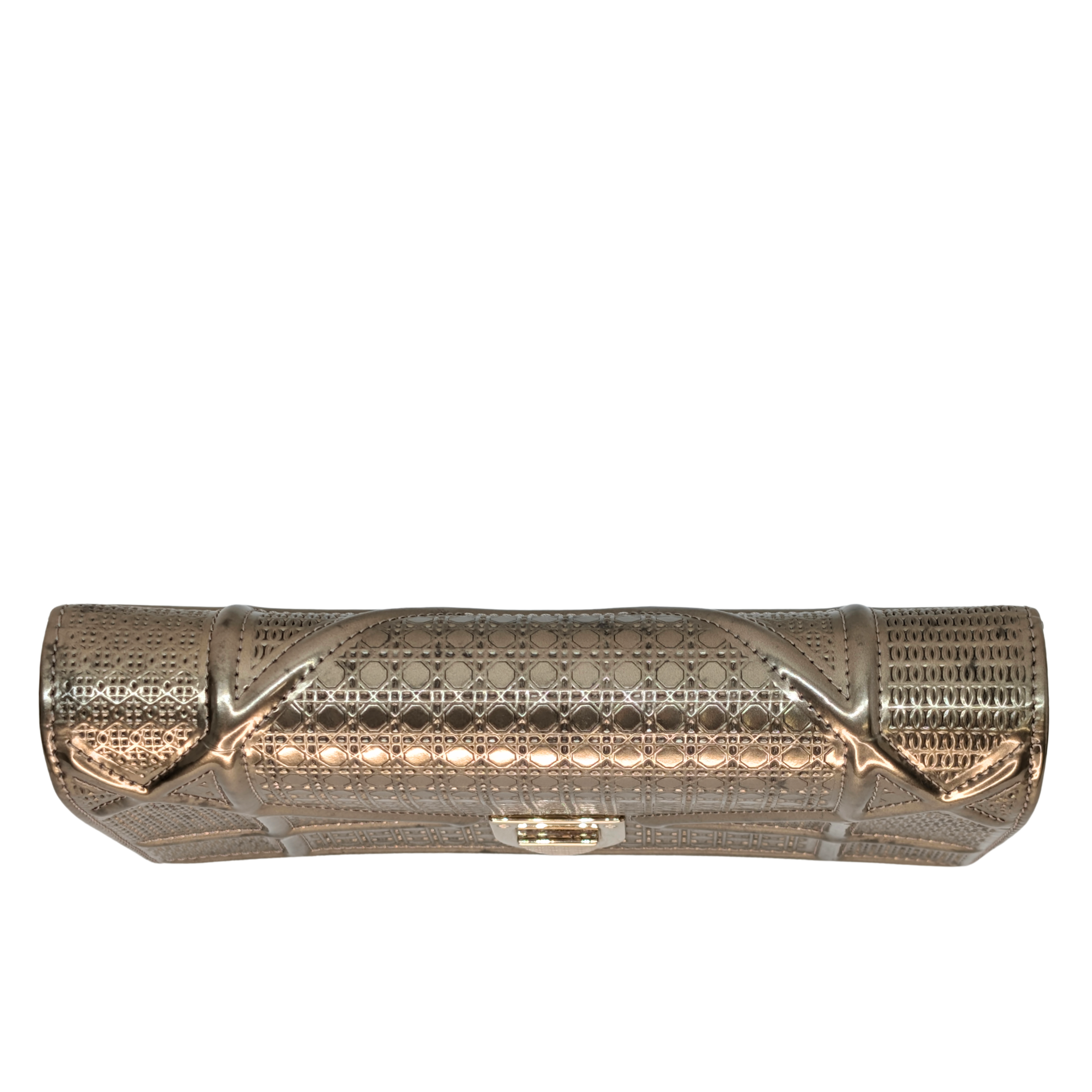 Dior Micro Cannage Leather Baby Diorama Bag Metallic Gold