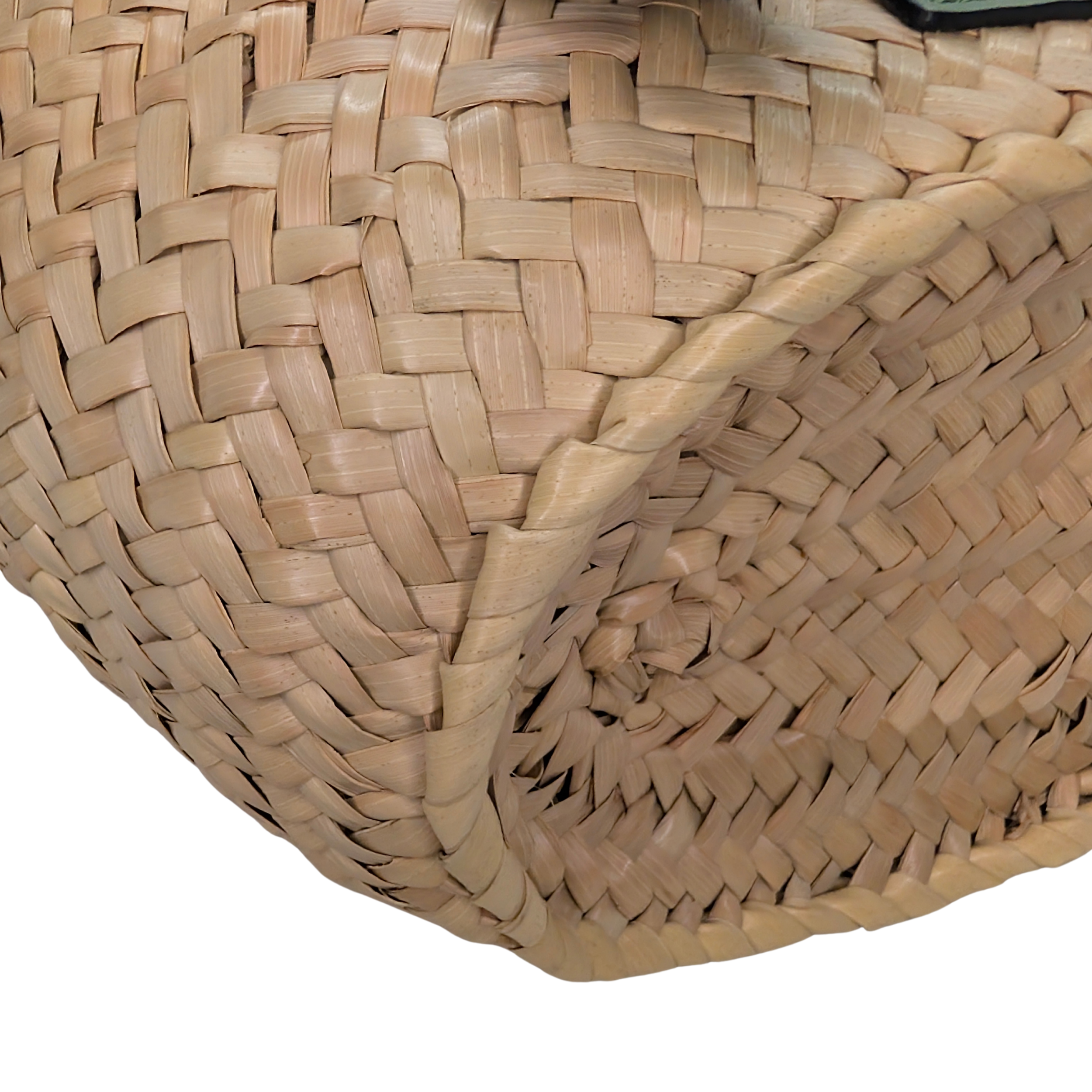 Loewe Raffia Small Basket Tote Bag Natural Green Rosemary
