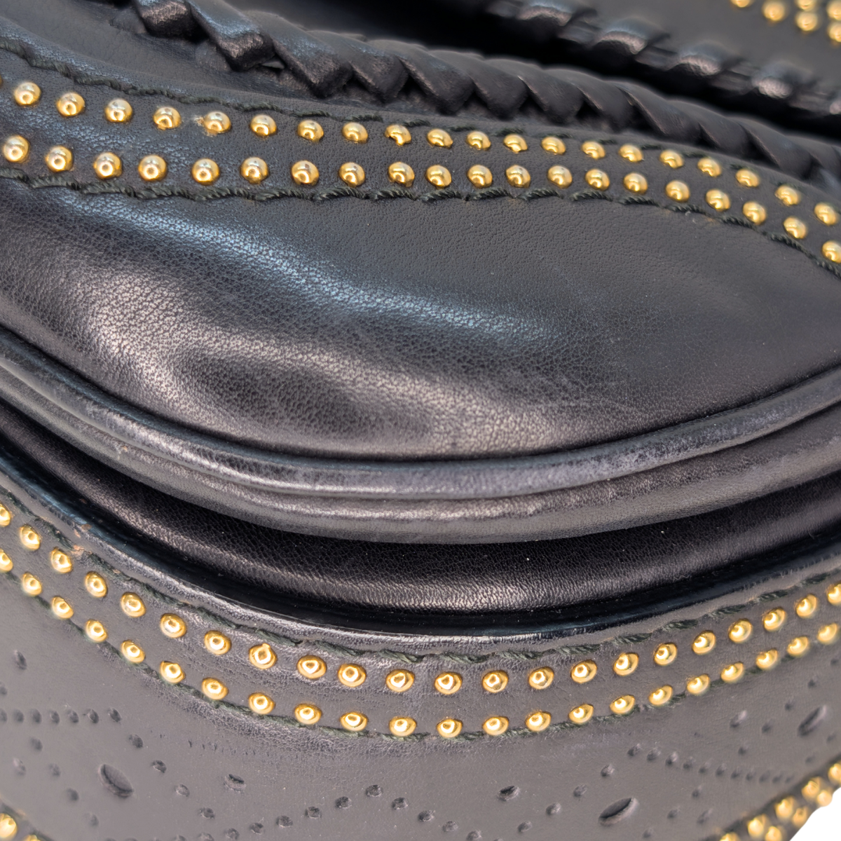 Gucci New Bamboo Top Handle Bag Black