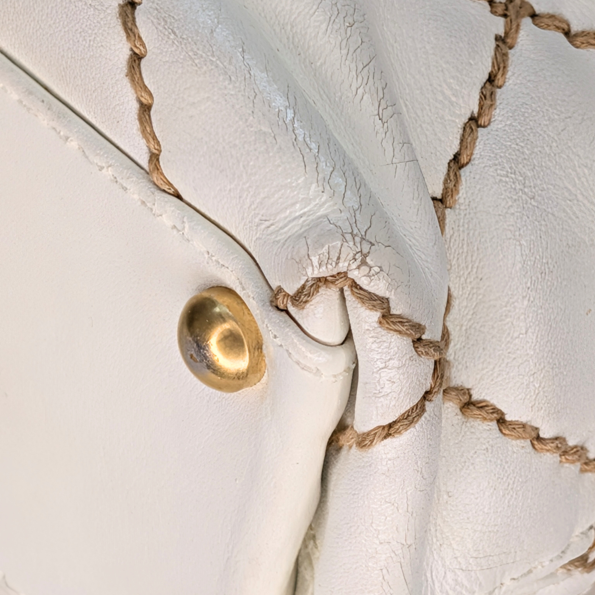 Chanel Wild Stitch Tote Bag White