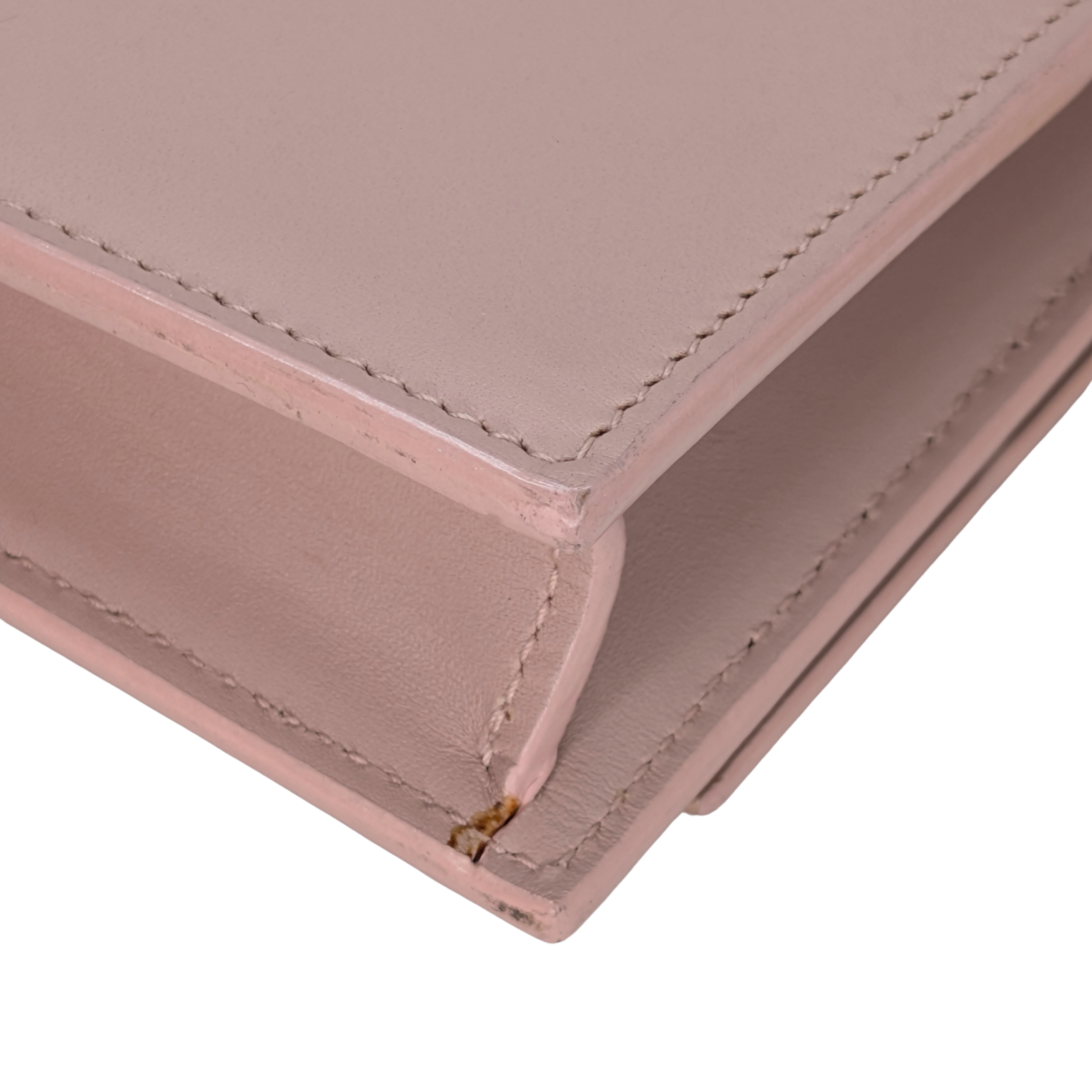 Saint Laurent Kate Tassel Wallet on Chain Pale Pink