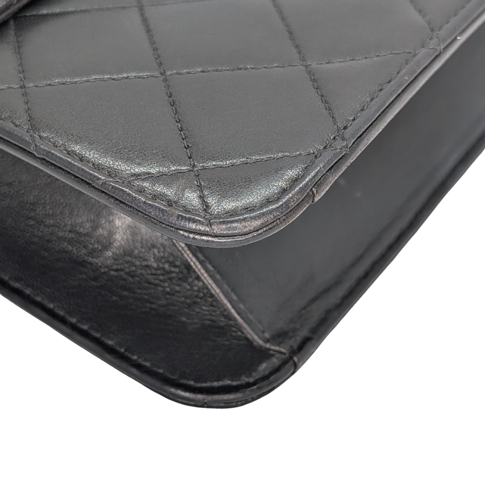 Chanel Quilted Single Flap Timeless/Classique Shoulder Bag Black