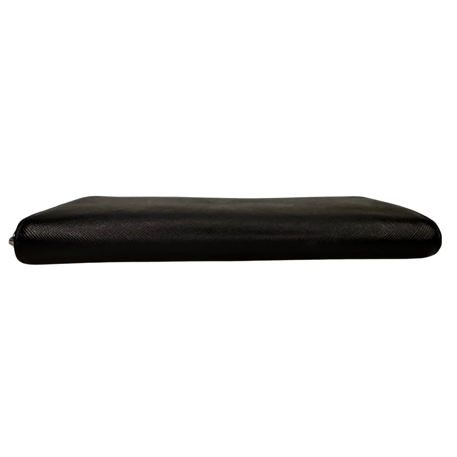 Prada Saffiano Leather Zip-Around Long Wallet – Nero Black - Lost Designer