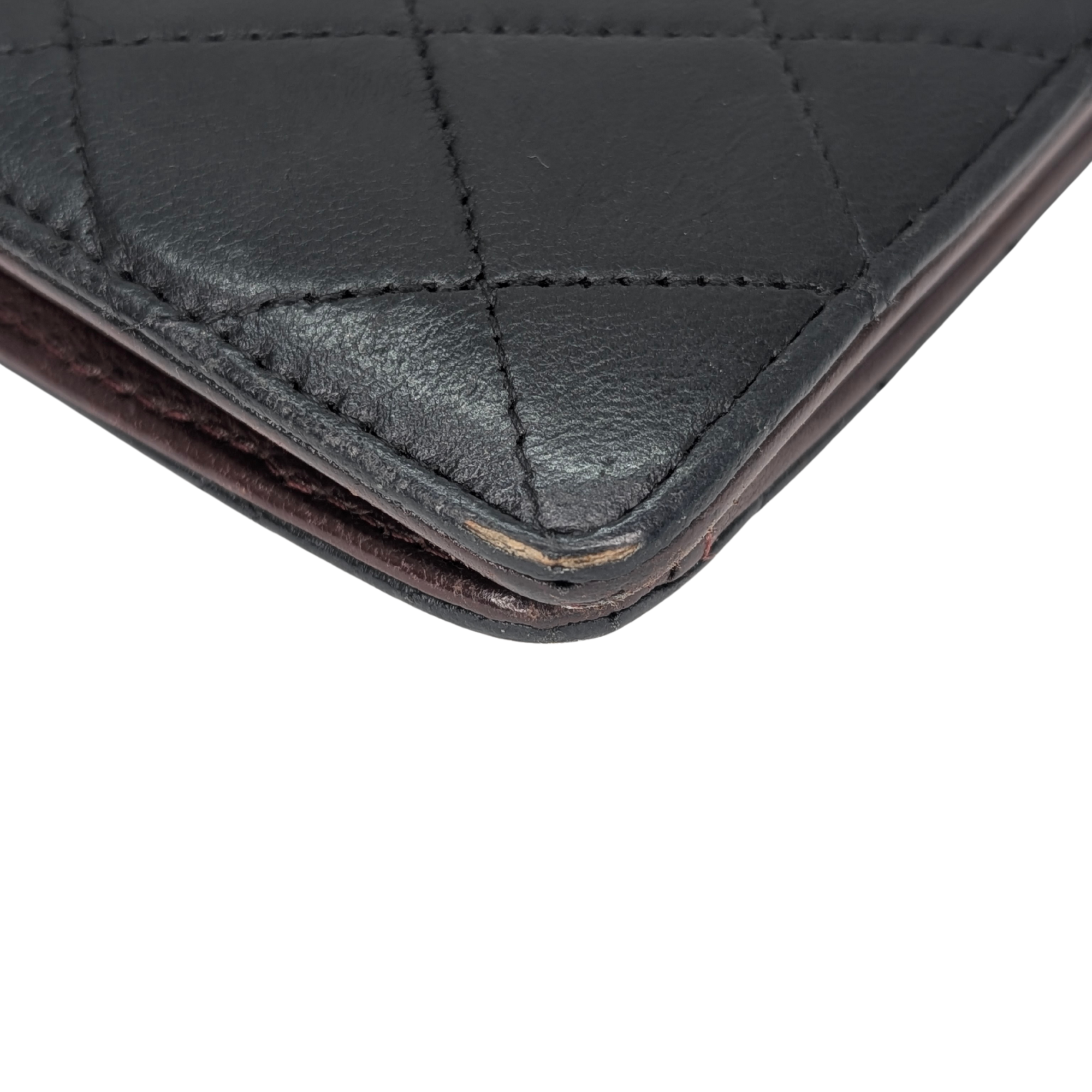 Chanel Lambskin Leather Wallet Black