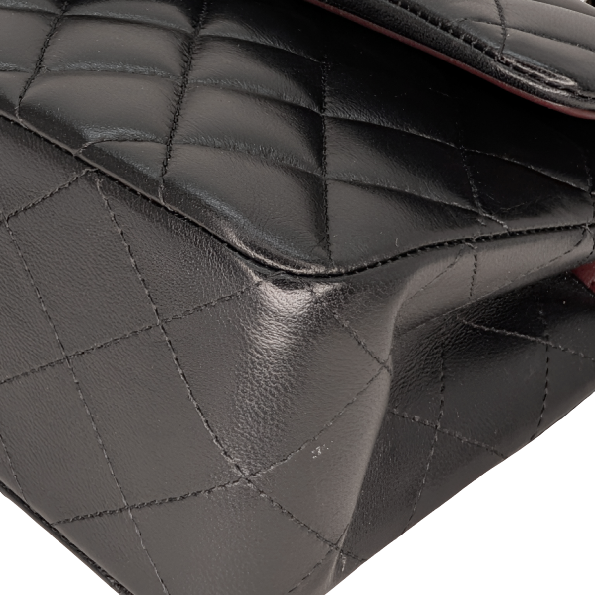Chanel Small Classic Double Flap Lambskin Black SHW