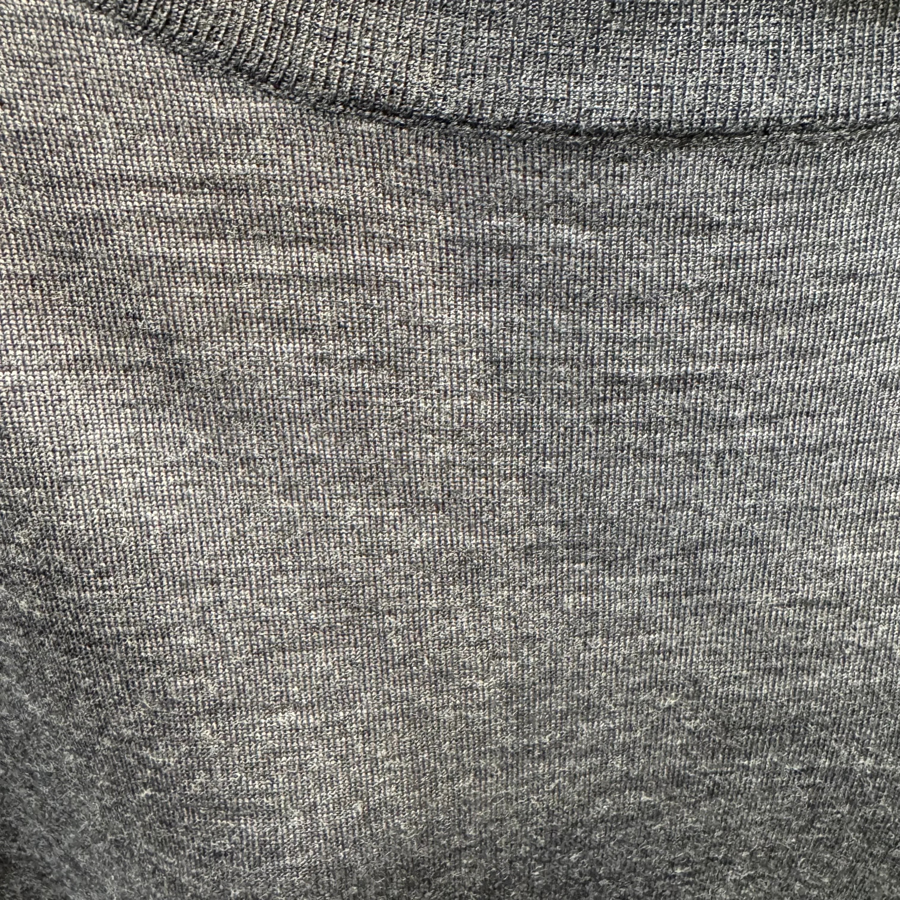Prada Virgin Wool Relaxed Knit Sweater Grey - Lost Designer