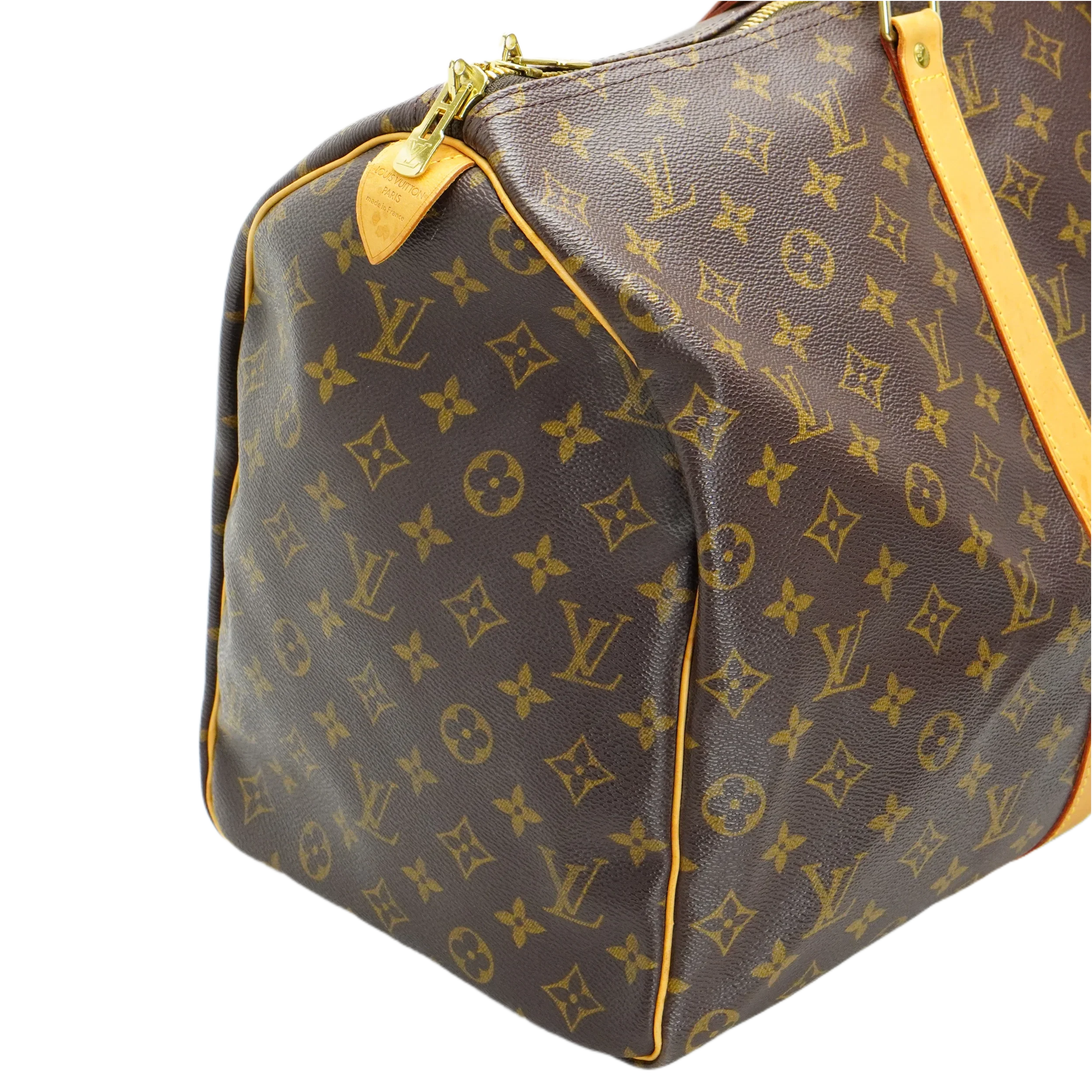 Louis Vuitton Brown Monogram Keepall 50 Bag - Lost Designer